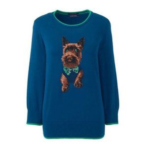 Land’s End 3/4 Sleeve Supima Cotton Knit Sweater